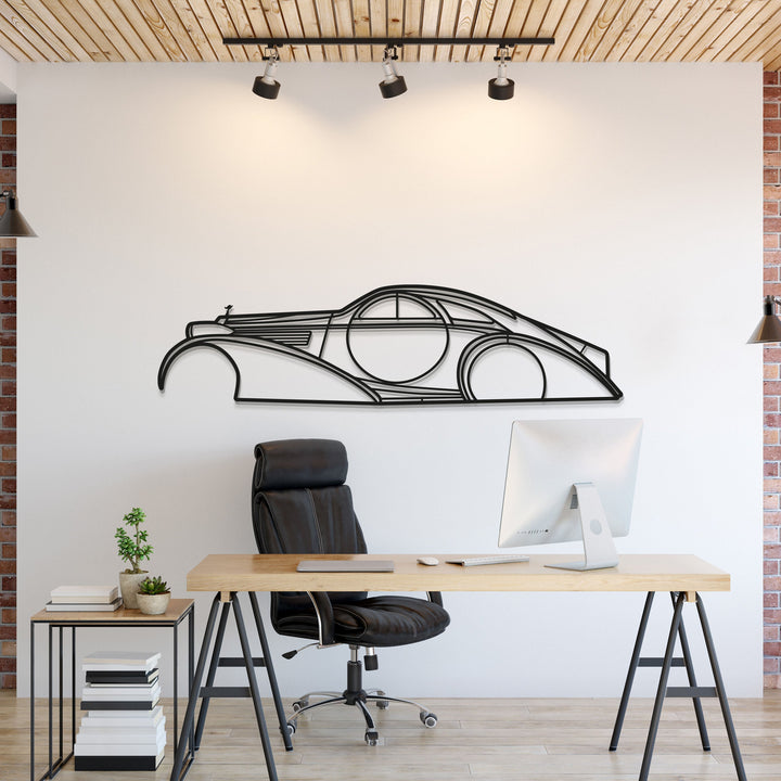 1925 Phantom I Metal Car Wall Art — precision-cut steel wall art