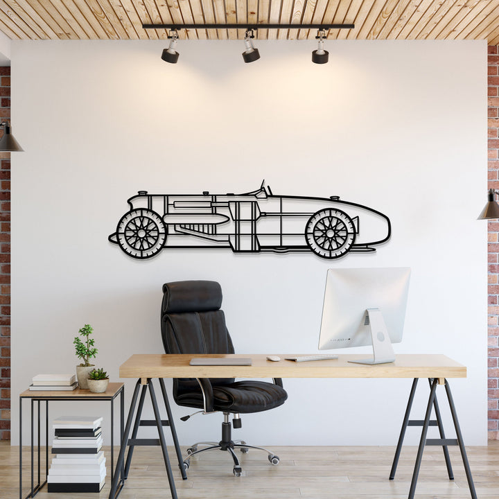 1933 Napier-Railton Metal Car Wall Art — precision-cut steel wall art