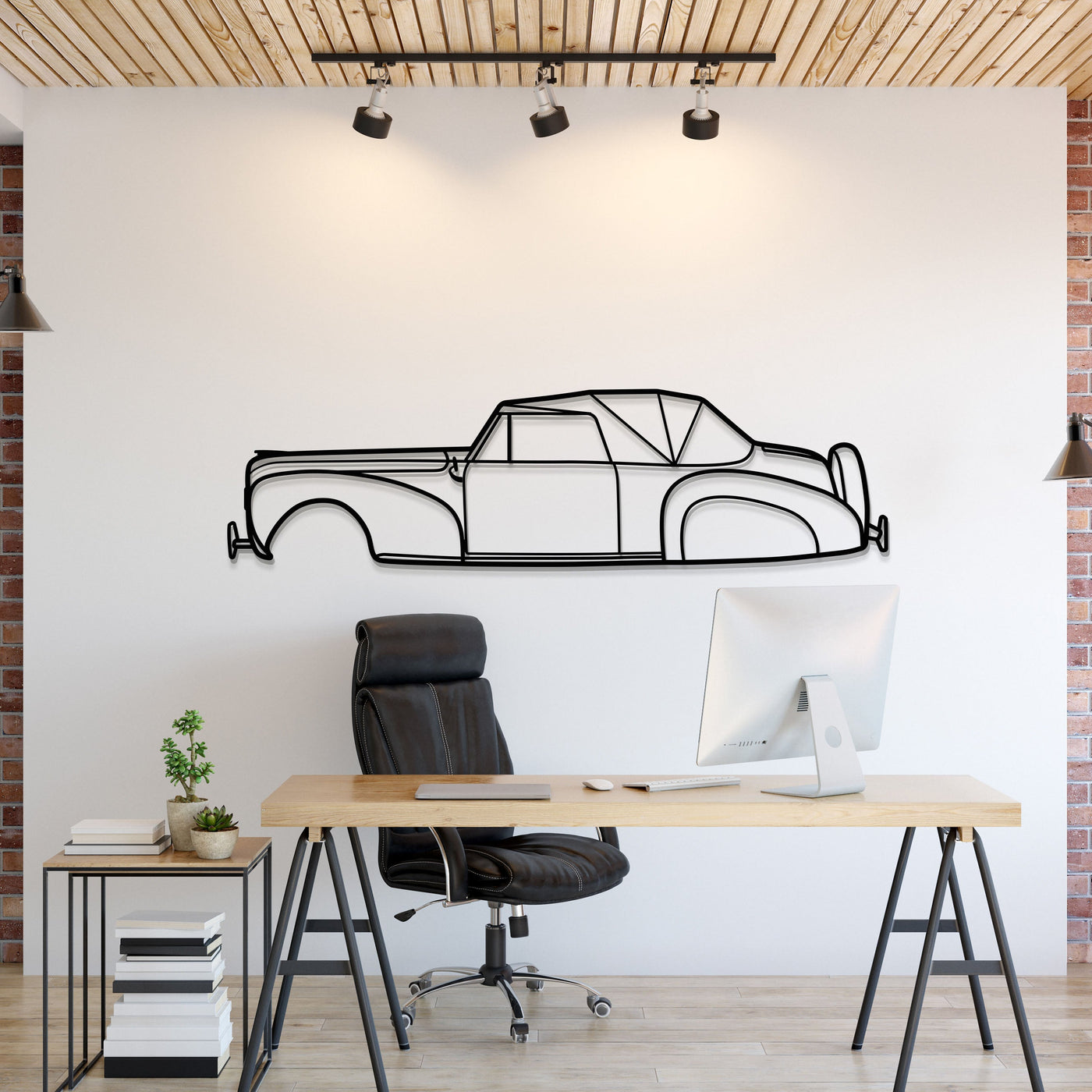 1939 Continental Metal Car Wall Art