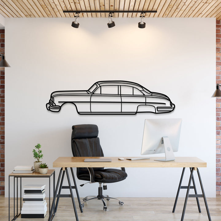 1951 Cosmopolitan Metal Car Wall Art — precision-cut steel wall art