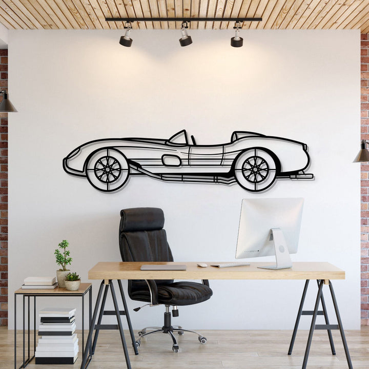 1957 250 Testa Rossa Metal Car Wall Art — precision-cut steel wall art