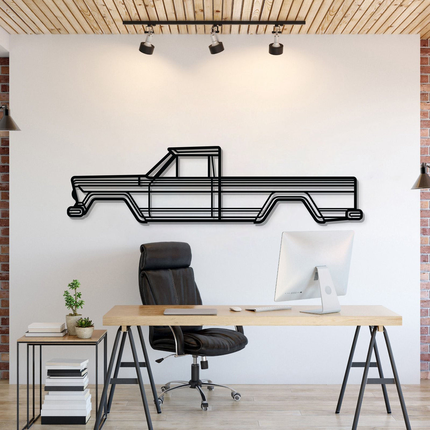 1962 Gladiator SJ Metal Car Wall Art
