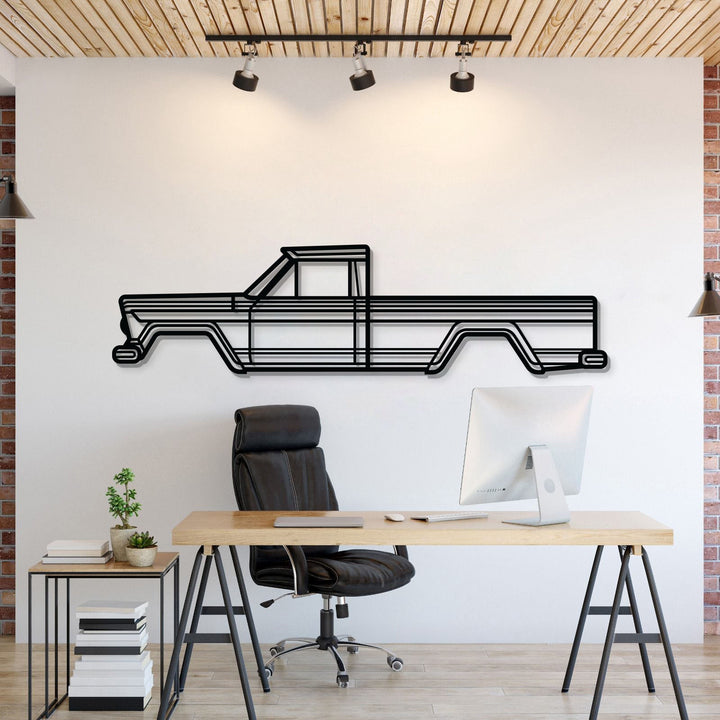 1962 Gladiator SJ Metal Car Wall Art — precision-cut steel wall art