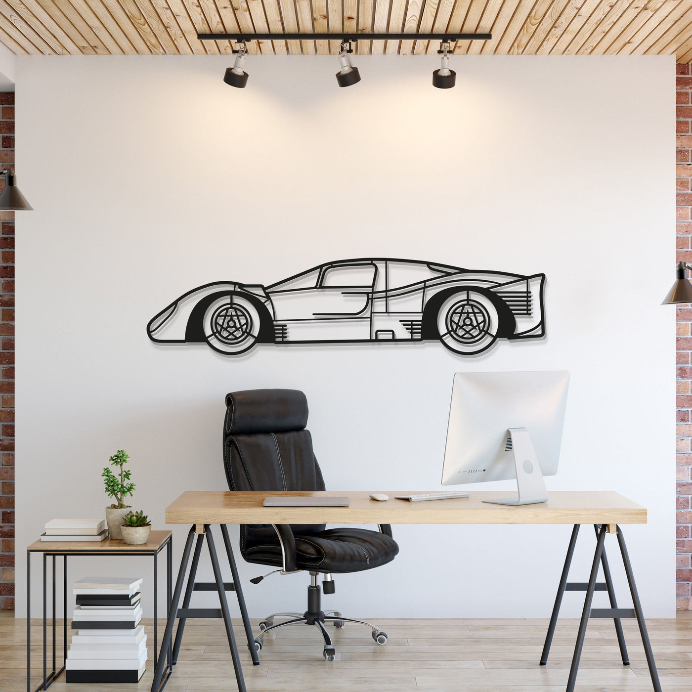 1967 Spa 330 P4 #24 Metal Car Wall Art
