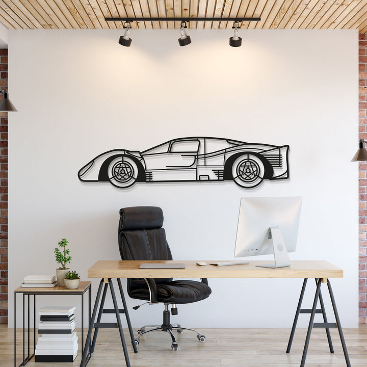 1967 Spa 330 P4 #24 Metal Car Wall Art — precision-cut steel wall art