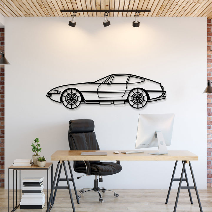 1968 365 GTB4 Metal Car Wall Art — precision-cut steel wall art