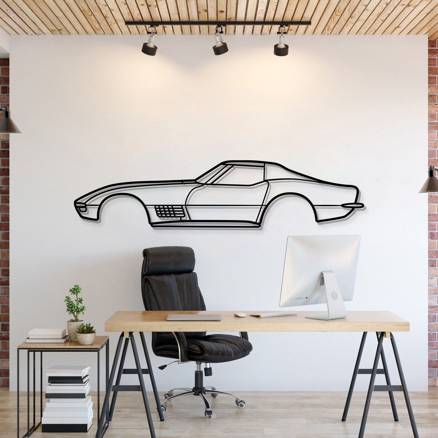 1970 Corvette ZR-1 Metal Car Wall Art