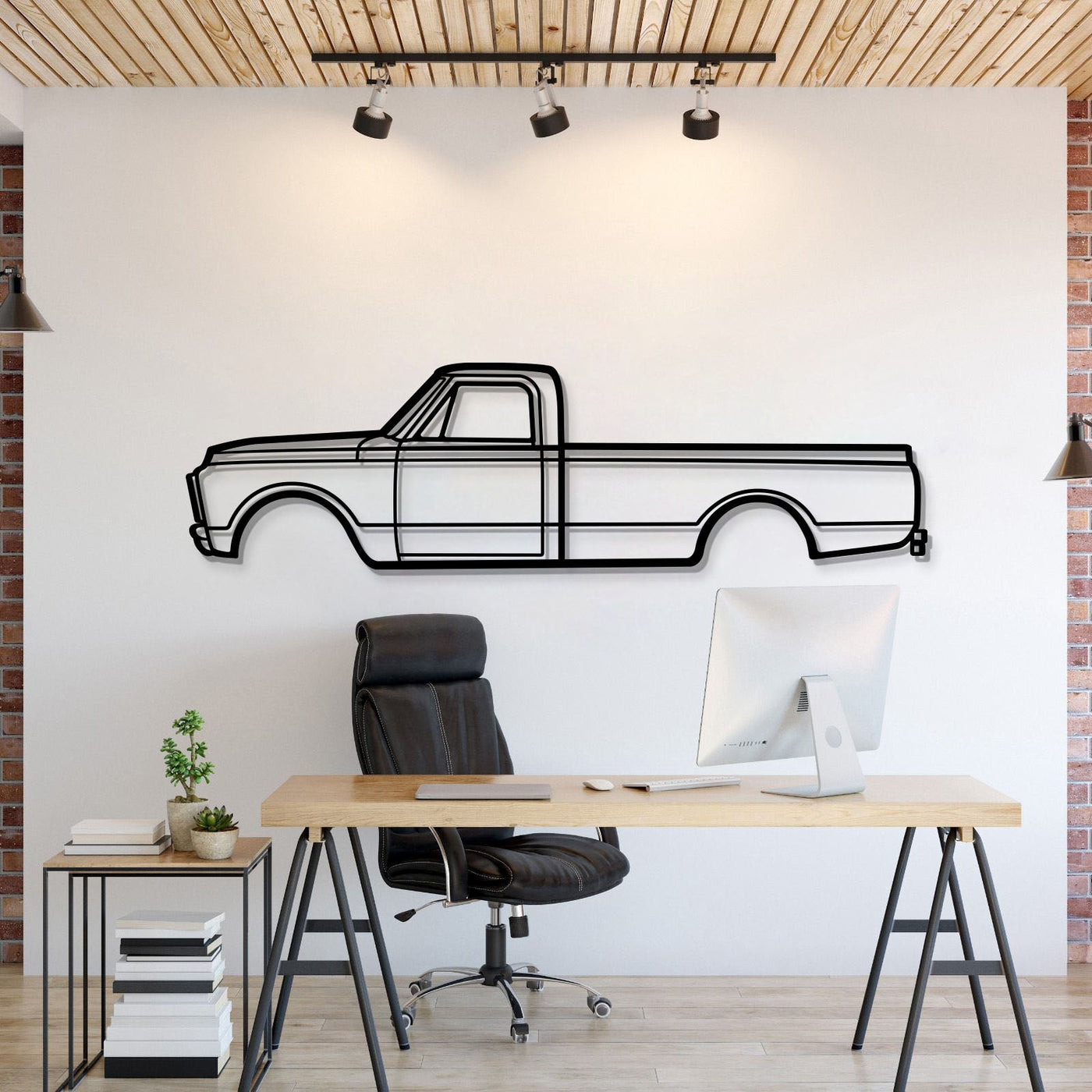 1970 3500 V8 Metal Car Wall Art