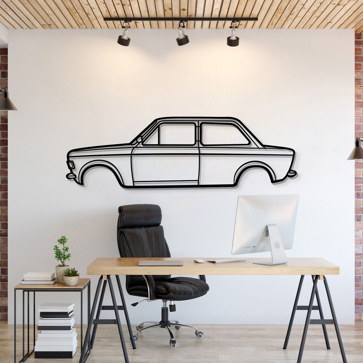 1971 128 Metal Car Wall Art