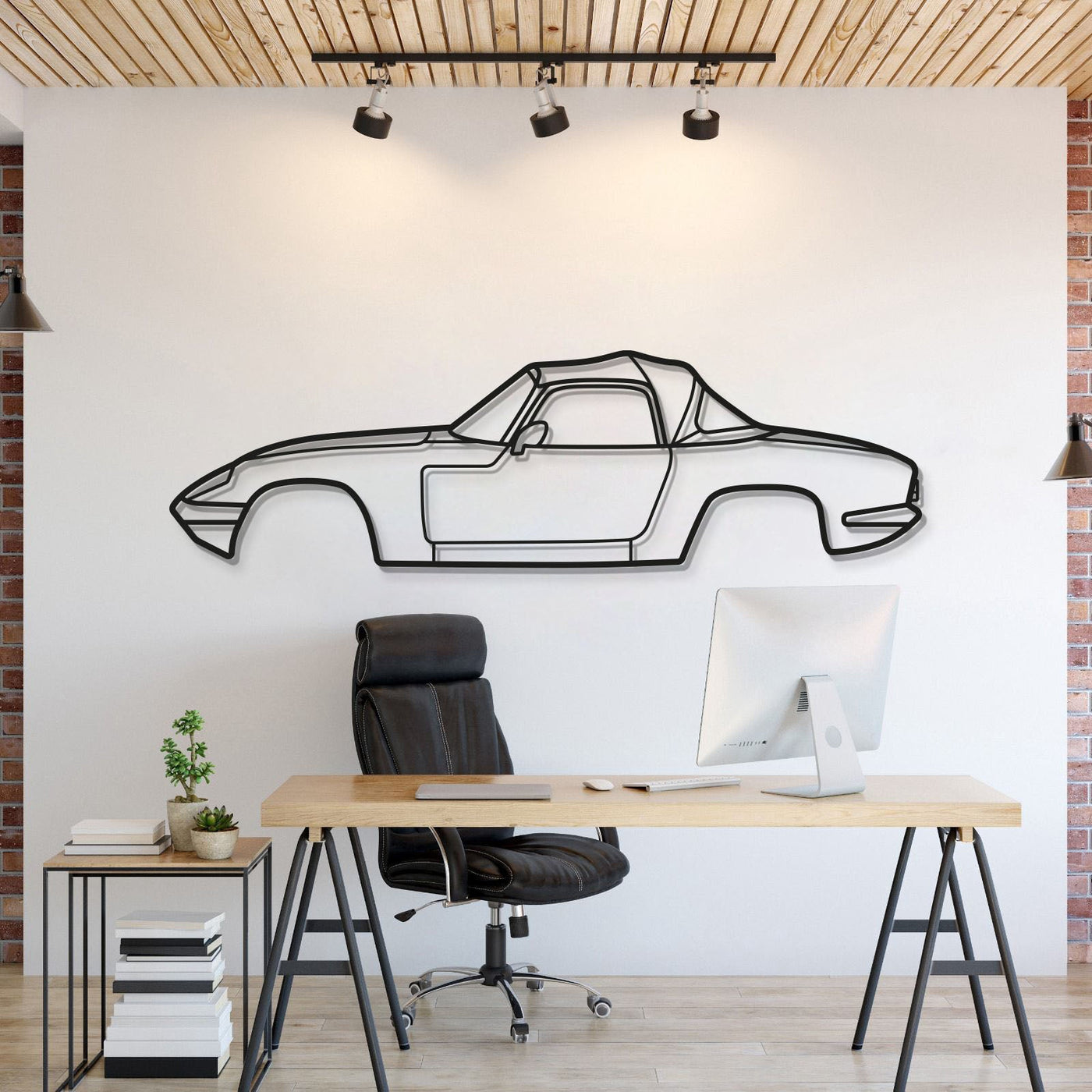 1971 Elan Sprint Metal Car Wall Art