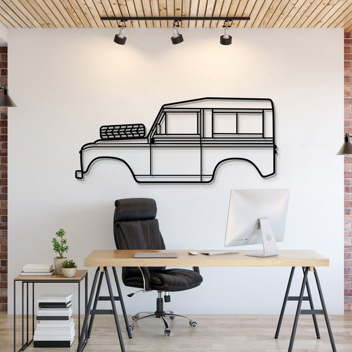 1972 Series III Metal Car Wall Art — precision-cut steel wall art