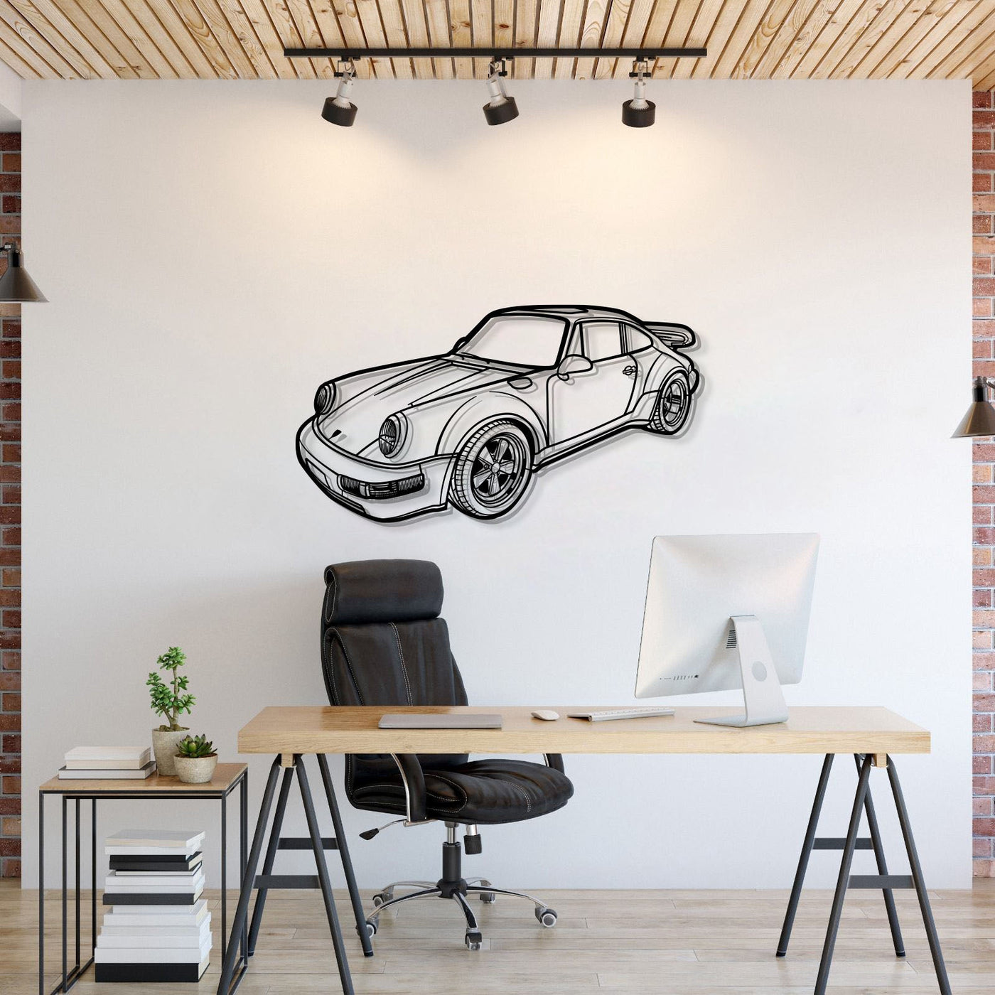 1978 911 SC Perspective Metal Car Wall Art