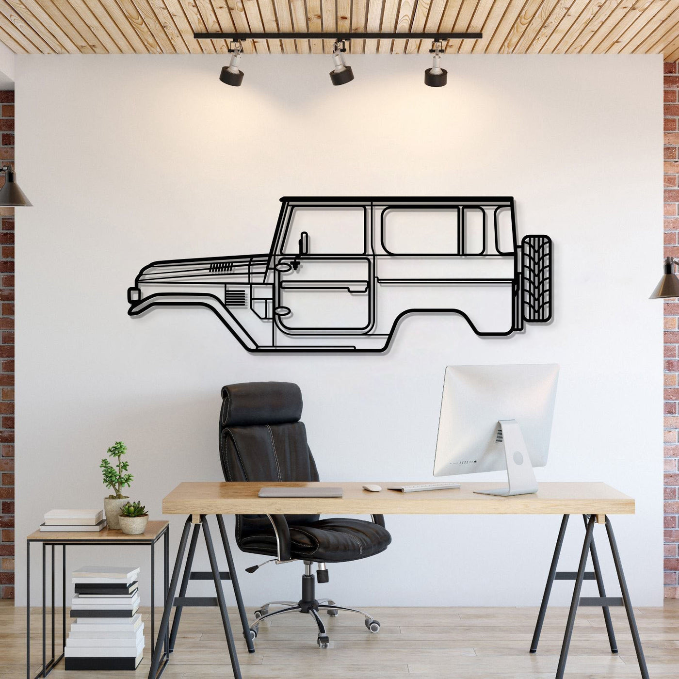 1979 FJ40 Metal Car Wall Art