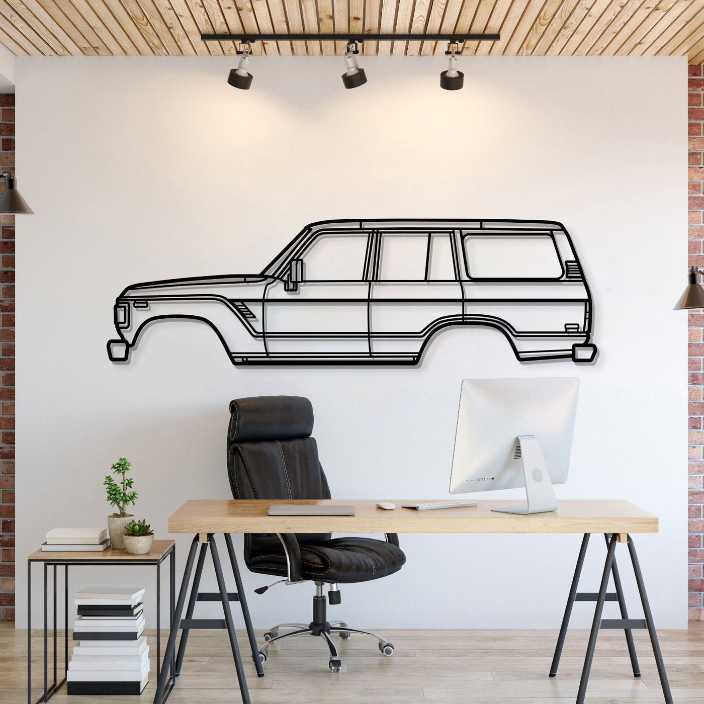 1980 Land Cruiser 4th Gen (J60) Metal Car Wall Art