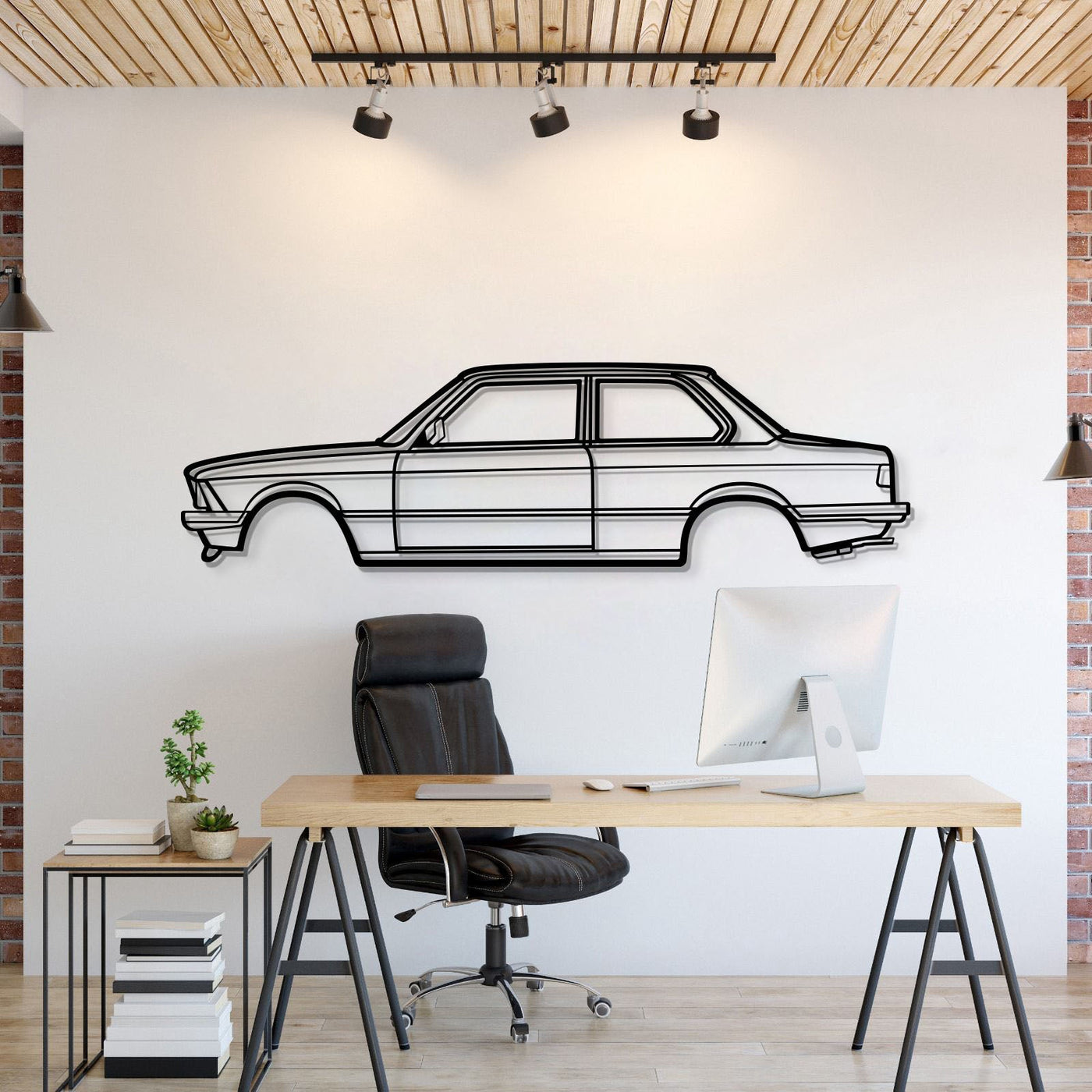 1981 E21 Metal Car Wall Art