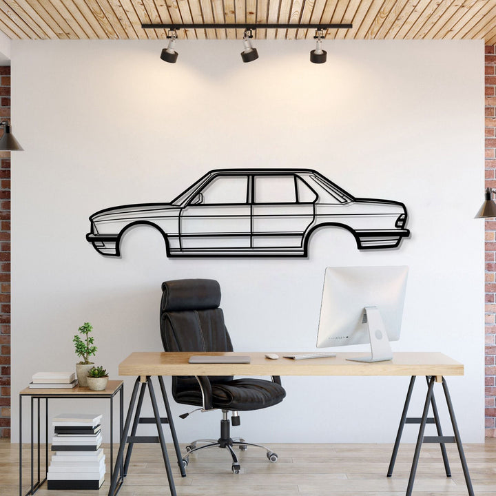 1983 E28 M5 Metal Car Wall Art — precision-cut steel wall art