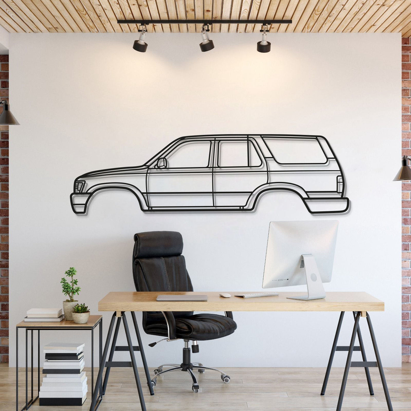 1990 4Runner 2nd Gen (N120) Metal Car Wall Art
