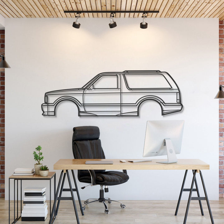 1992 Typhoon Metal Car Wall Art — precision-cut steel wall art