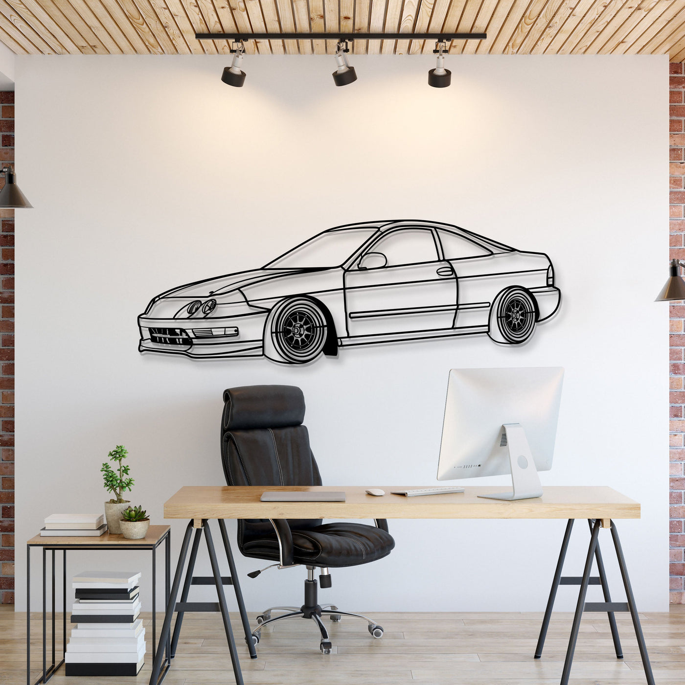 1994 Integra Perspective Metal Car Wall Art