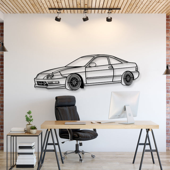 1994 Integra Perspective Metal Car Wall Art — precision-cut steel wall art