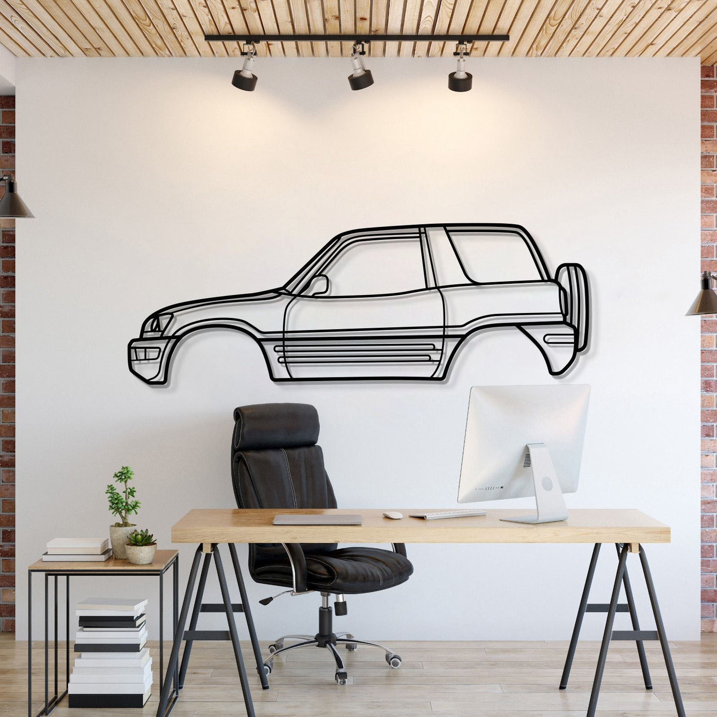 1996 RAV4 1st Gen (XA10) Metal Car Wall Art