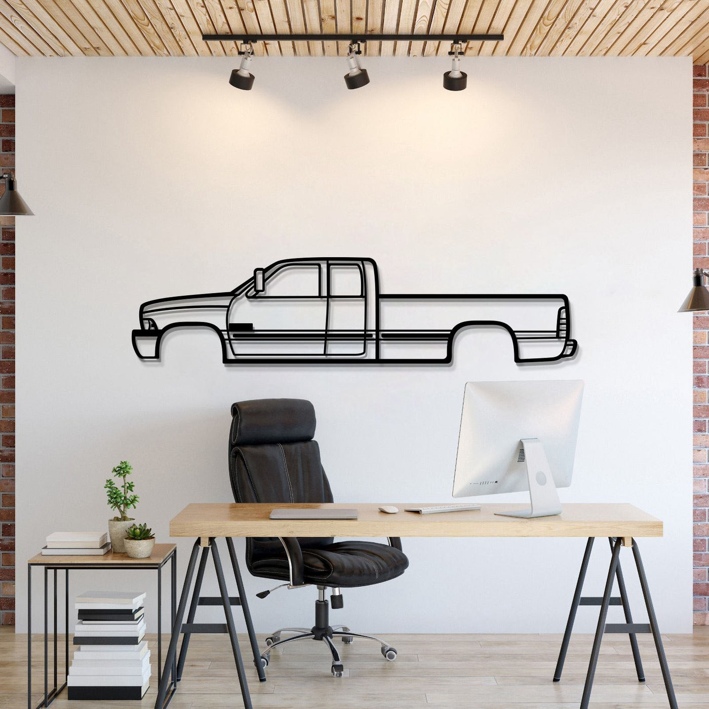 1999 Ram 2500 Metal Car Wall Art