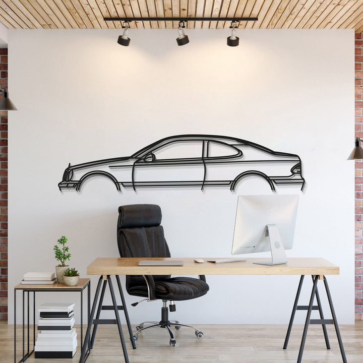 1999 CLK 430 Classic Metal Car Wall Art — precision-cut steel wall art