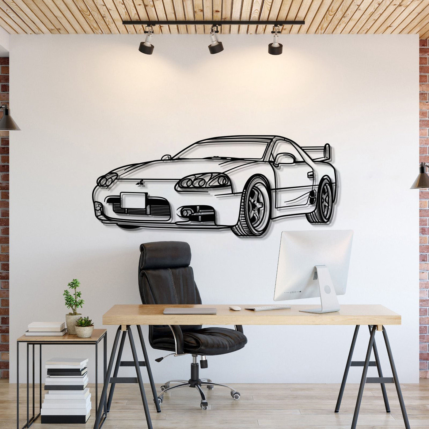 1999 3000GT Perspective Metal Car Wall Art