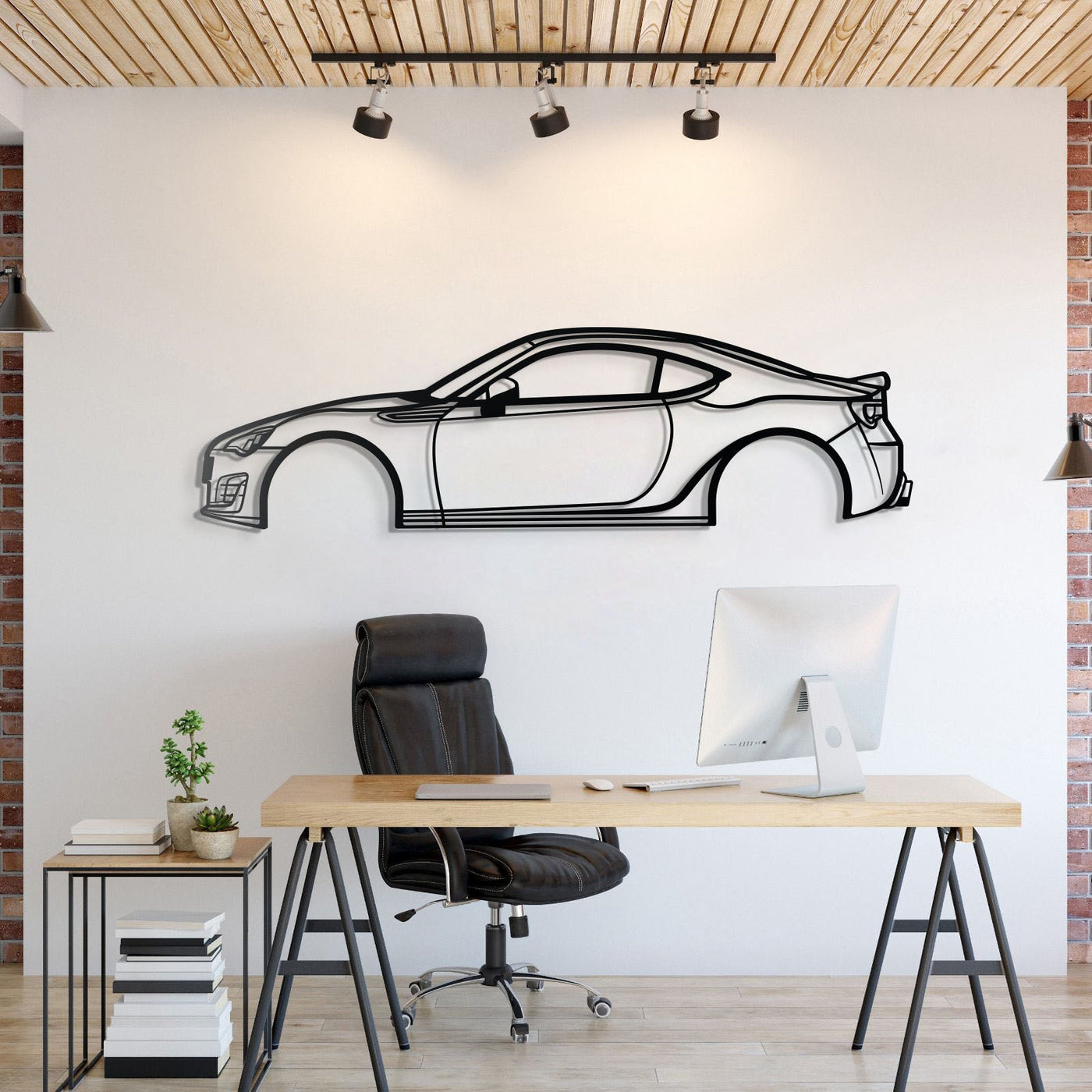 2016 BRZ Metal Car Silhouette