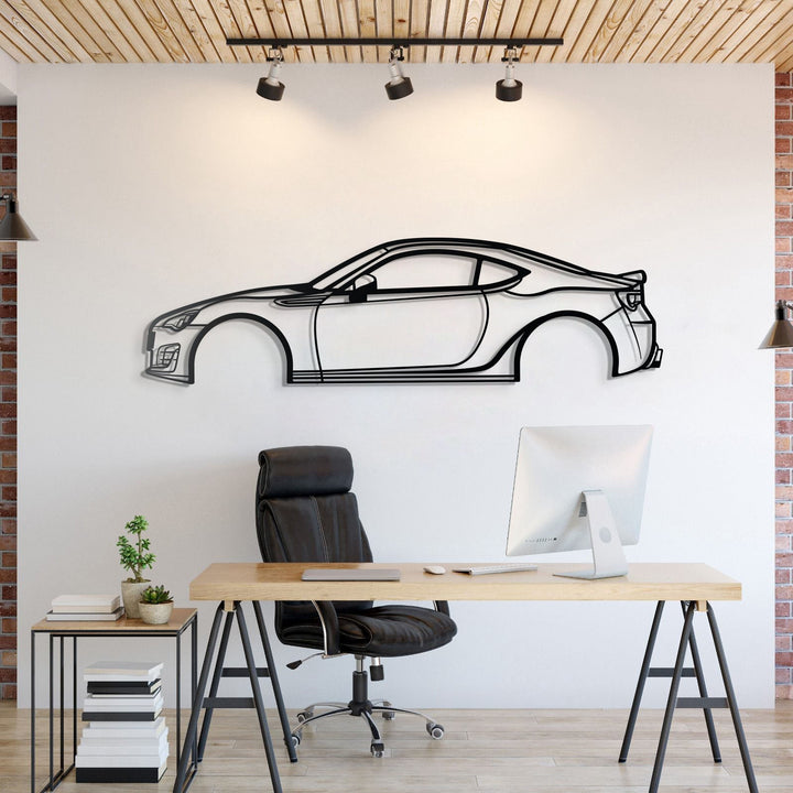 2016 BRZ Metal Car Silhouette — precision-cut steel wall art