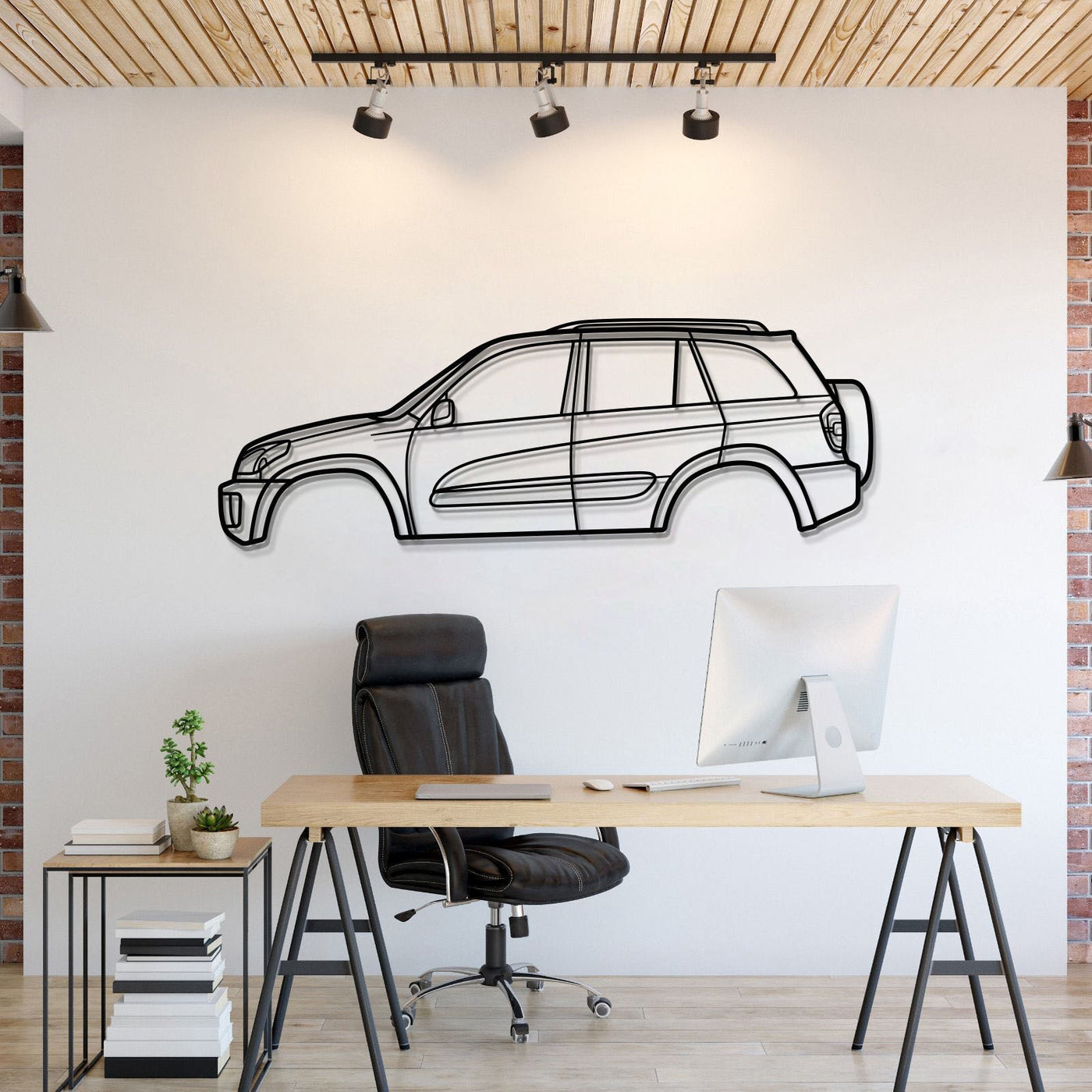 2001 RAV4 2nd Gen (XA20) Metal Car Wall Art