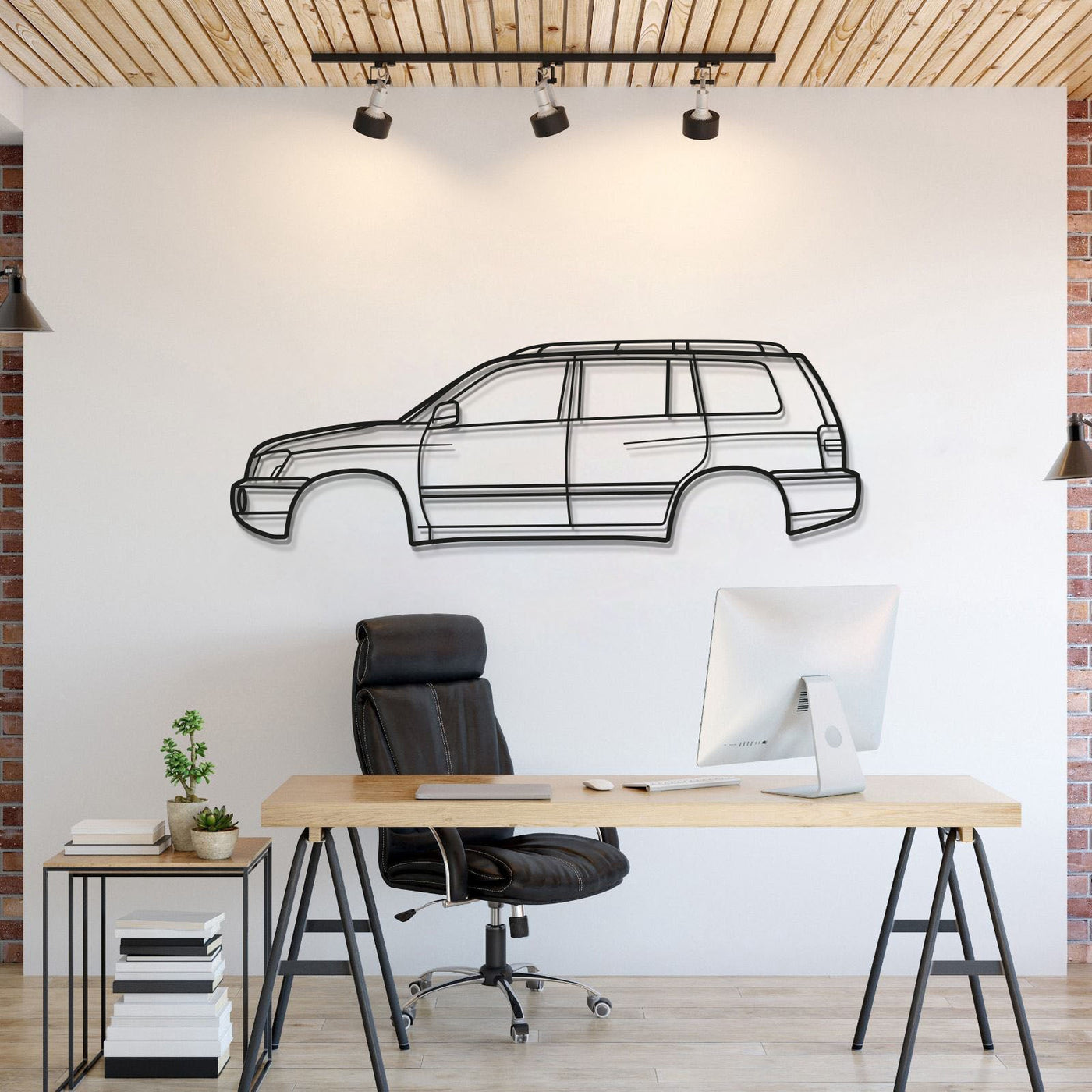2001 Highlander 1st Gen (XU20) Metal Car Wall Art