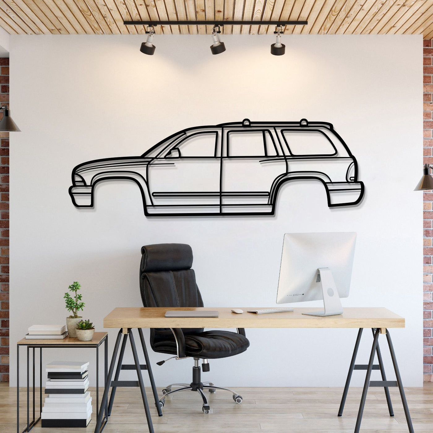 2002 Durango Metal Car Wall Art