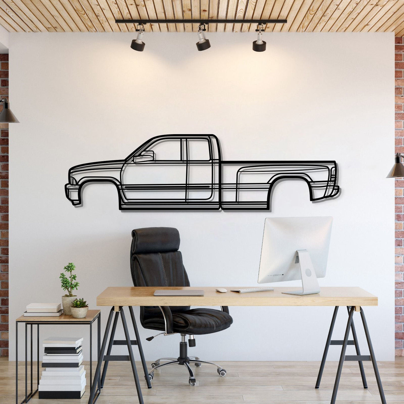 2002 Ram 3500 Metal Car Wall Art
