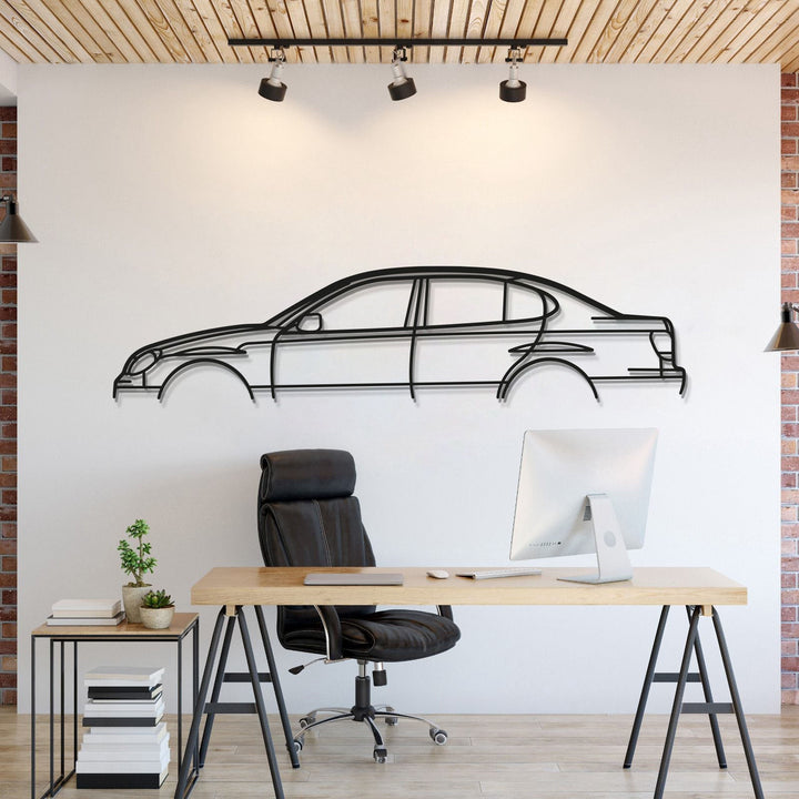2002 GS300 Classic Metal Car Wall Art — precision-cut steel wall art