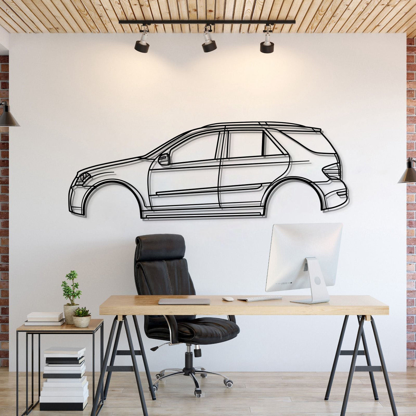 2007 AMG 63 W164 2nd Gen Metal Car Wall Art