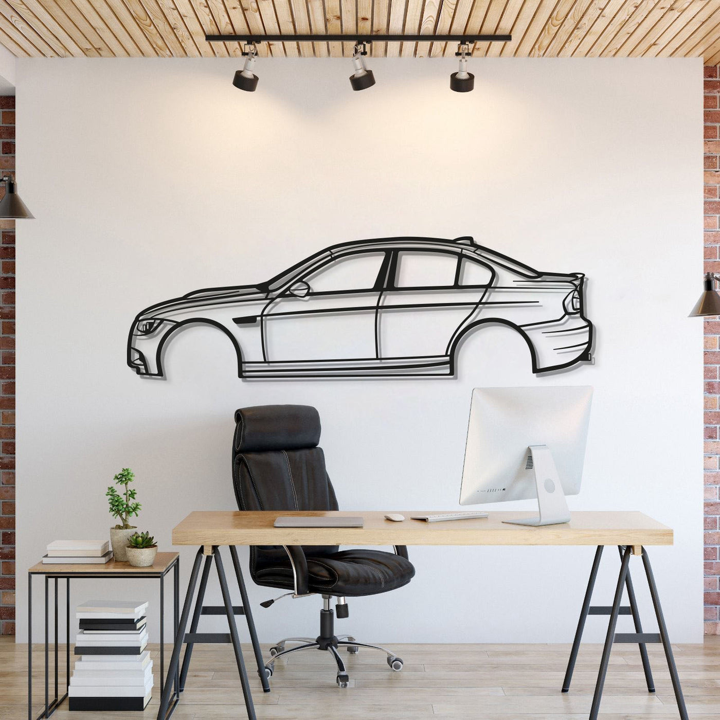 2008 E90 M3 Metal Car Wall Art