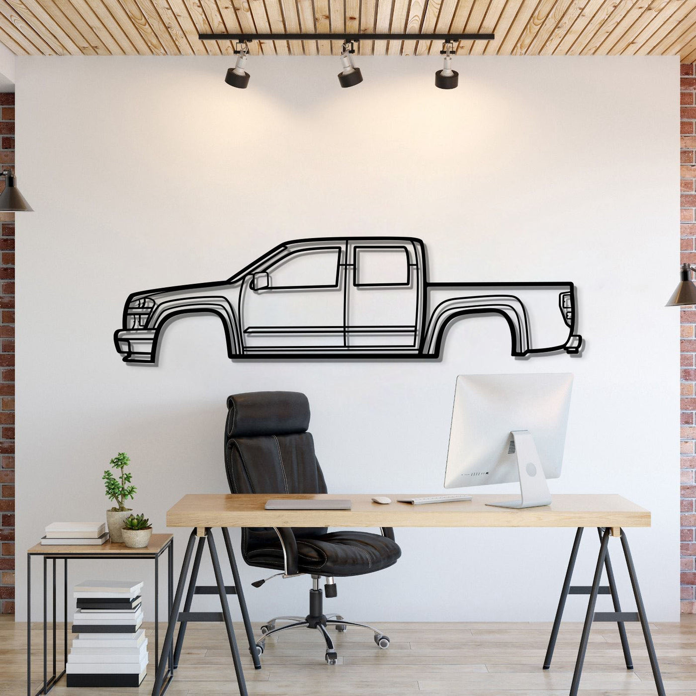 2008 Colorado Metal Car Wall Art