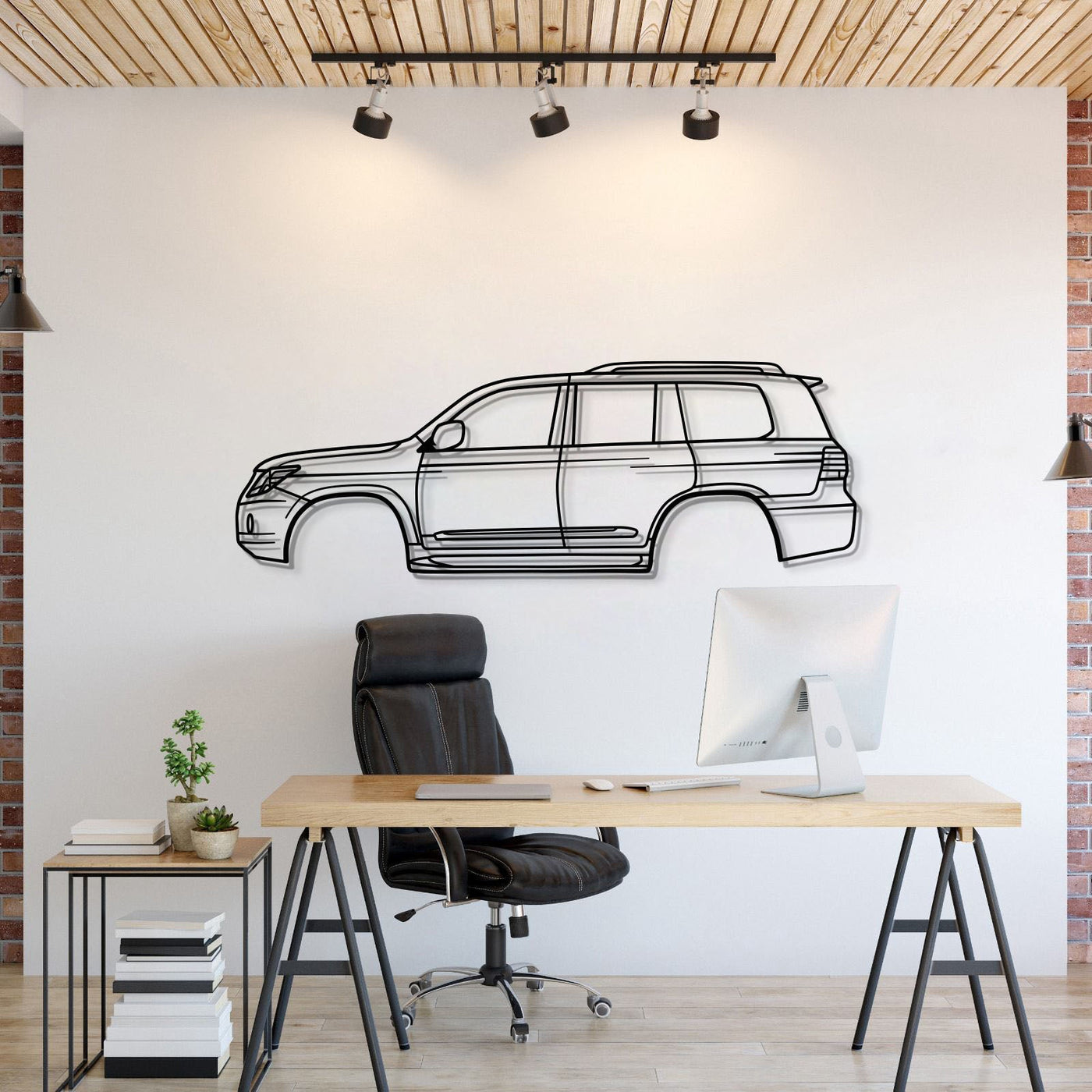 2008 LX 3rd Gen Metal Car Wall Art