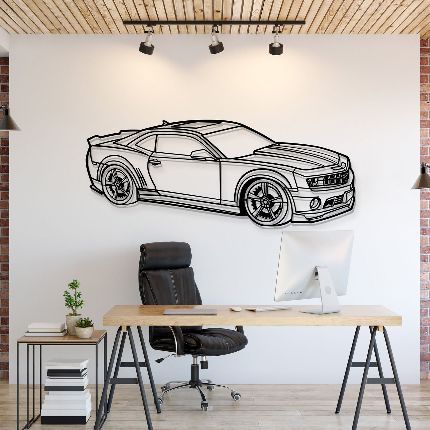 2010 Camaro SS Perspective Metal Car Wall Art