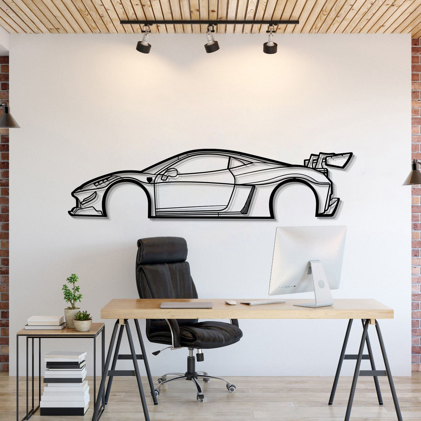 2010 458 Italia Liberty Walk Metal Car Wall Art