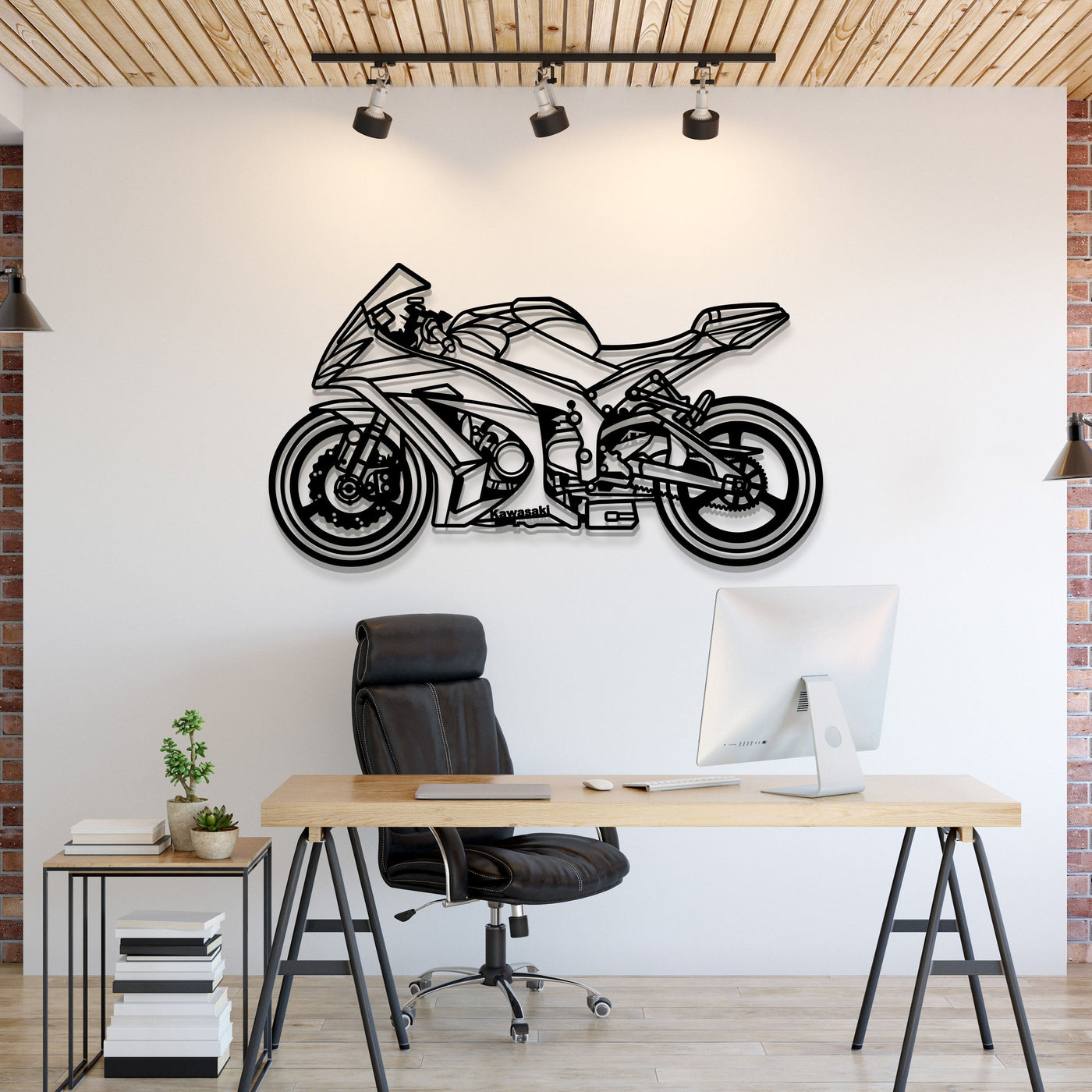 2011 ZX10 R Metal Motorcycle Wall Art