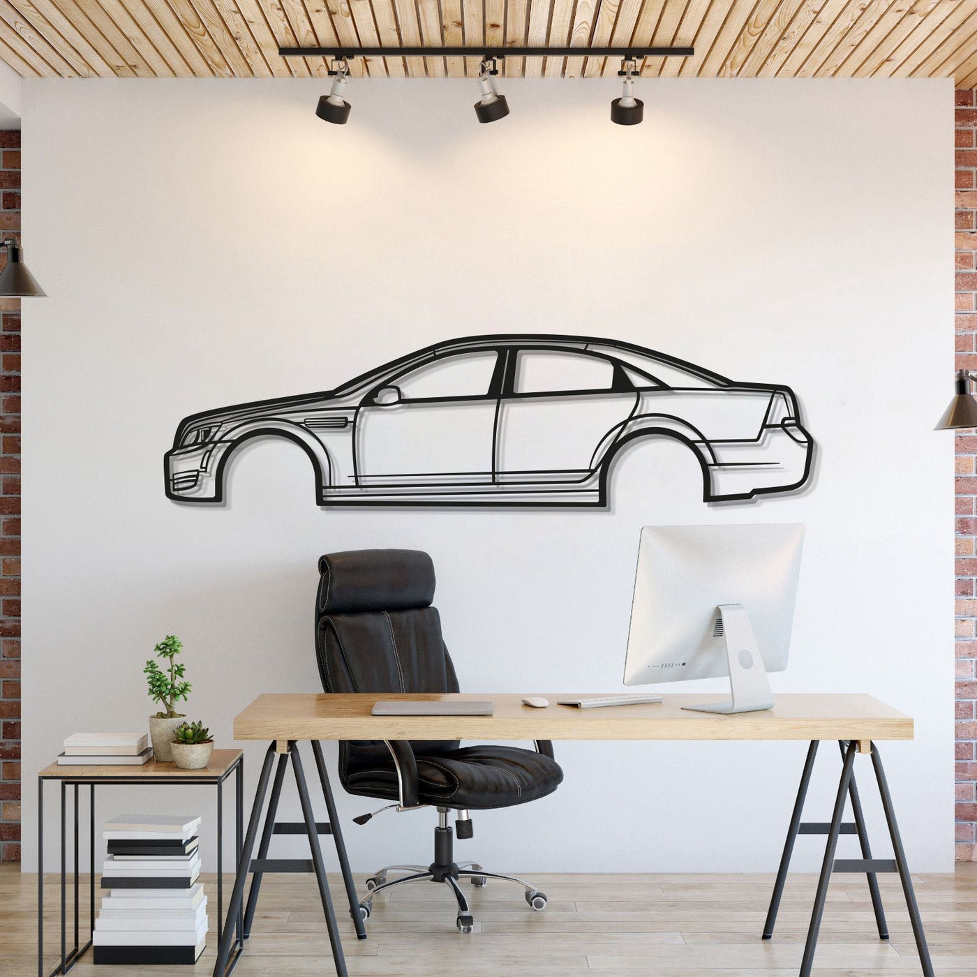 2011 Caprice Metal Car Wall Art