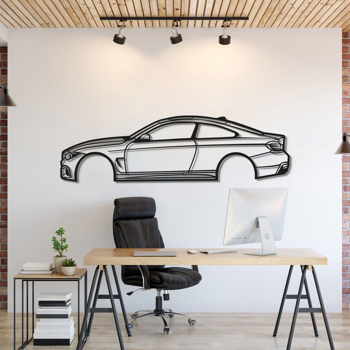 2014 4 SERIE COUPE Metal Car Wall Art