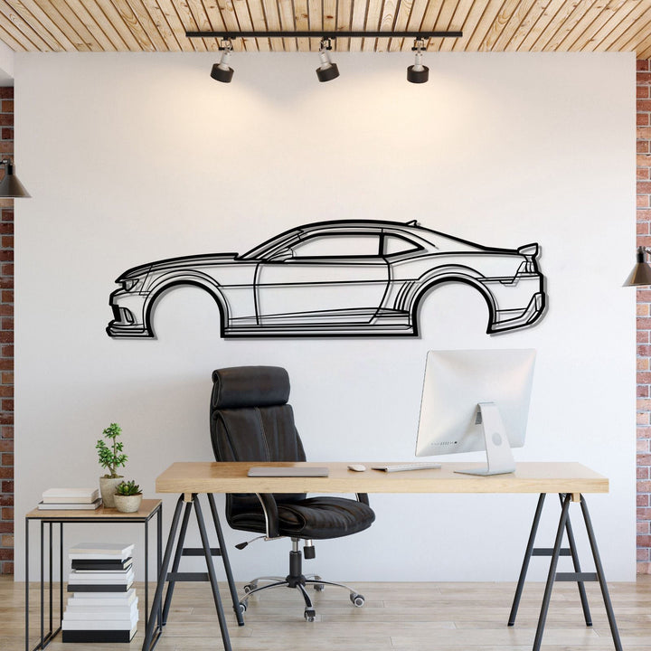 2014 Camaro Z28 Metal Car Wall Art — precision-cut steel wall art
