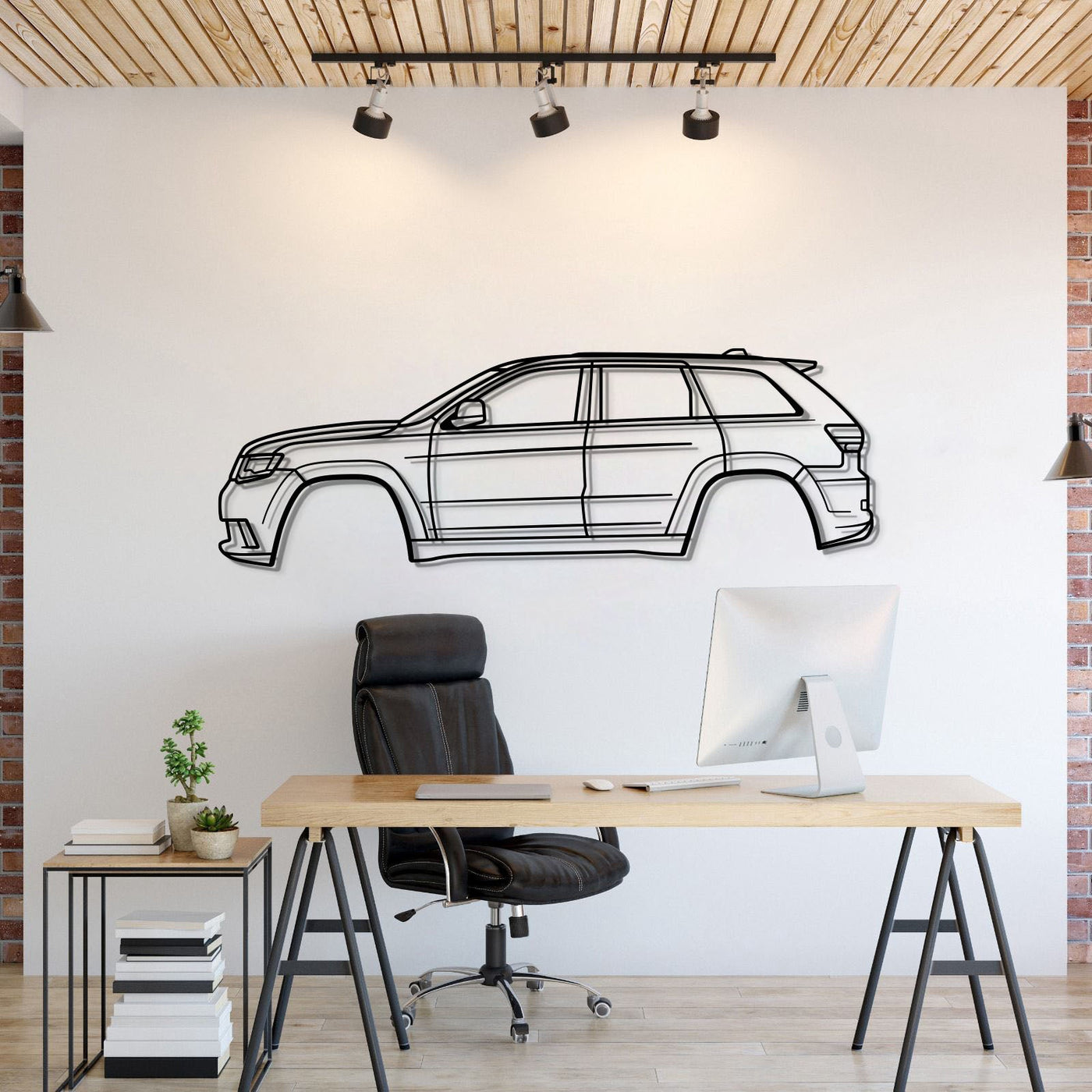 2014 Grand Cherokee SRT WK2 (4th Gen) Metal Car Wall Art