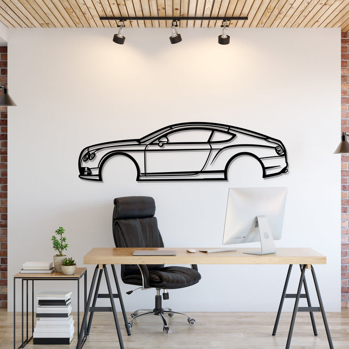 2015 Continental Metal Car Wall Art — precision-cut steel wall art