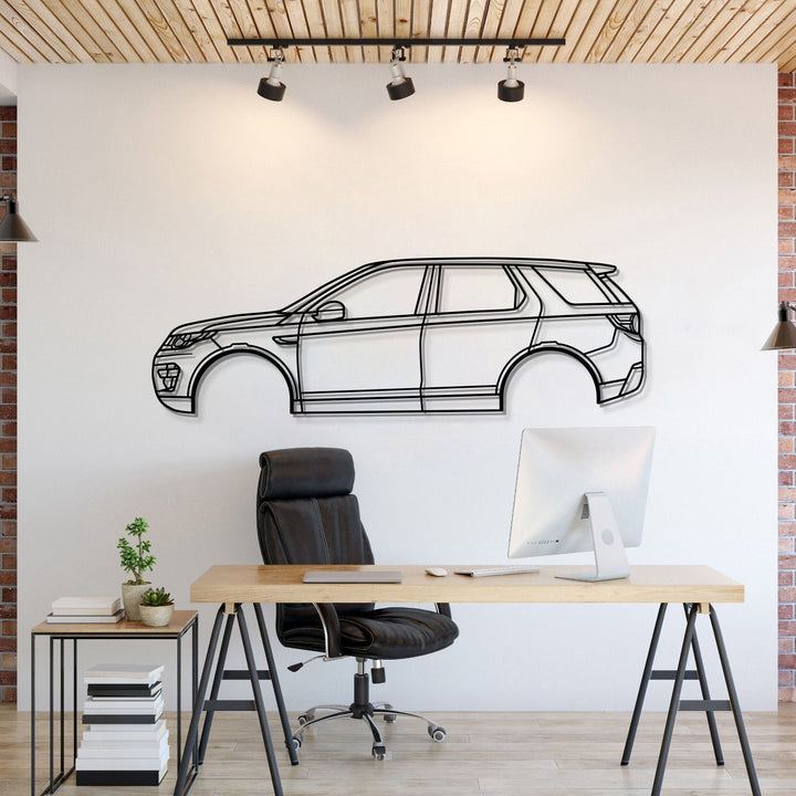 2015 Discovery Sport L550 (1st Gen) Metal Car Wall Art — precision-cut steel wall art