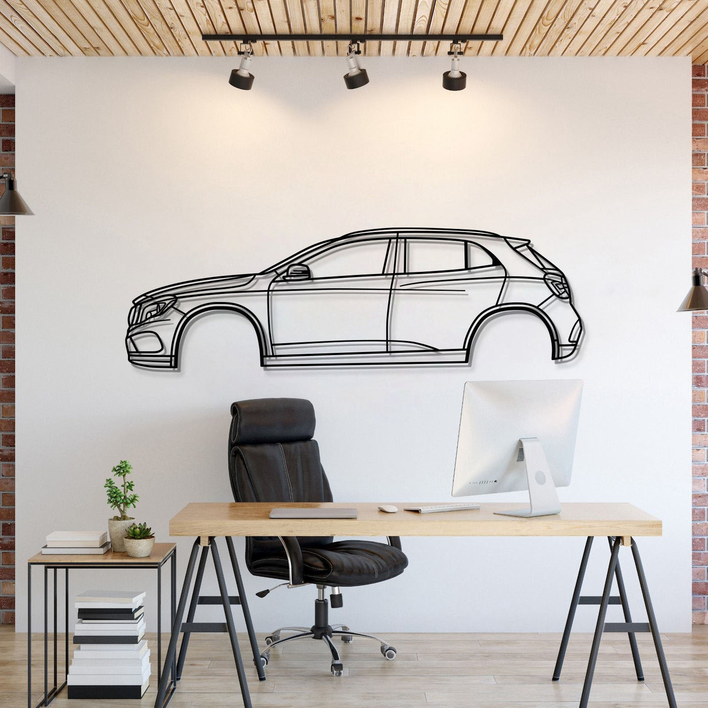 2015 GLA-Class SUV X156 1st Gen Metal Car Wall Art