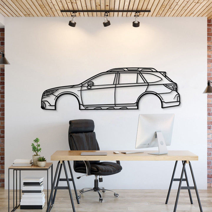 2015 Outback 5th Gen Metal Car Wall Art — precision-cut steel wall art